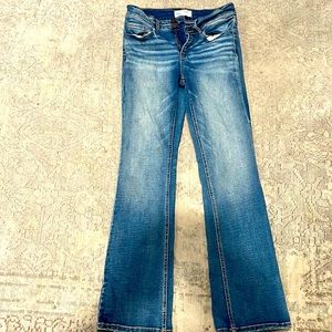BKE jeans Stella mid slim Rise Bootcut Women's Size 28x31 1/2 dark wash blue